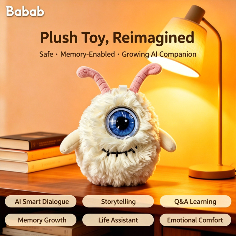 Kids Toys Company - 외눈박이 몬스터 AI 봉제인형 스마트 음성