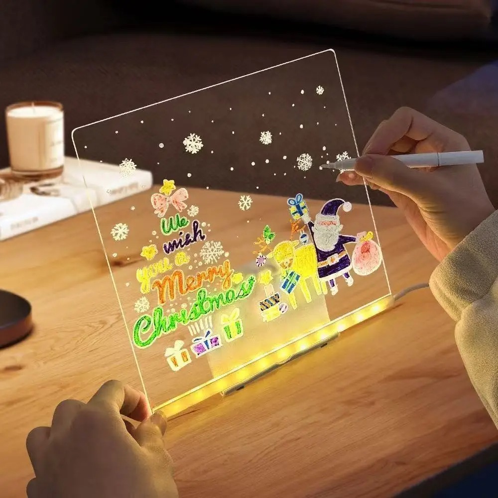 Kids Toys Drawing - 매직 글로우 키즈 드로잉 보드: 재사용