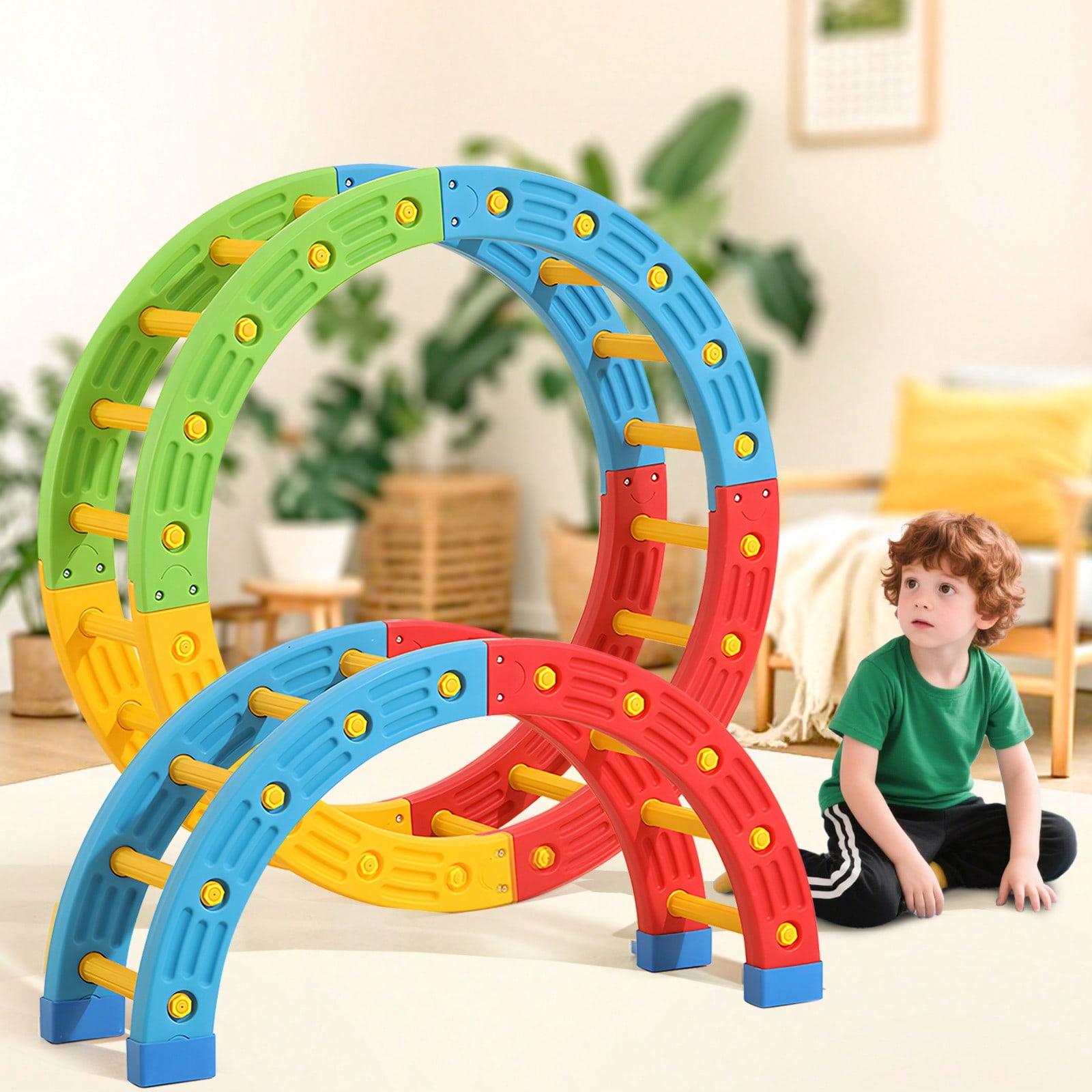 Kids Toys 2 Year Old - GCCSJ 2-in-1 접이식 유아용 클라이밍 장난감