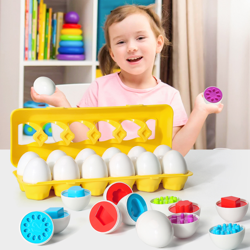 Kids Toys 2 Year Old - 계란 나사 3D 퍼즐 몬테소리 학습