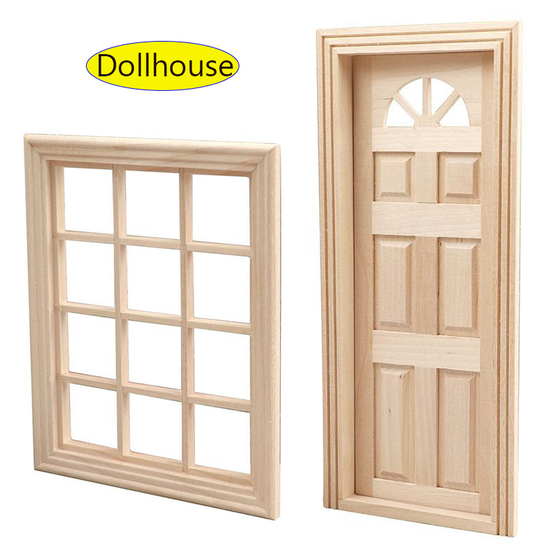 Dollhouse Furniture Set - 1 세트 가구 액세서리 1/12 목재