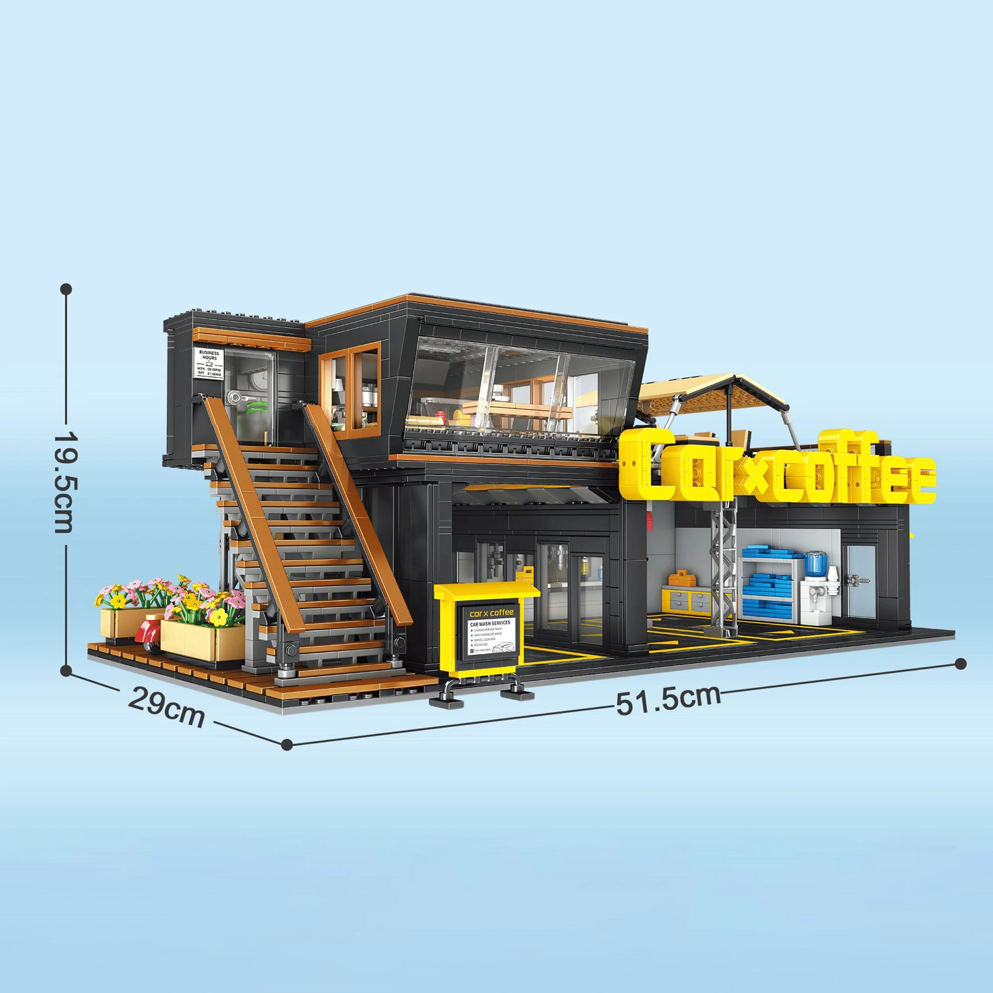 커피 자동차 정비소 커피 카 클럽 블록 2496개 스트 - Kids Toys In Store 리뷰 및 가격