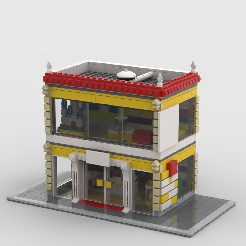794개 조각 MOC 창의적인 도시 거리 고급 코너 장 - Kids Toys In Store 리뷰 및 가격