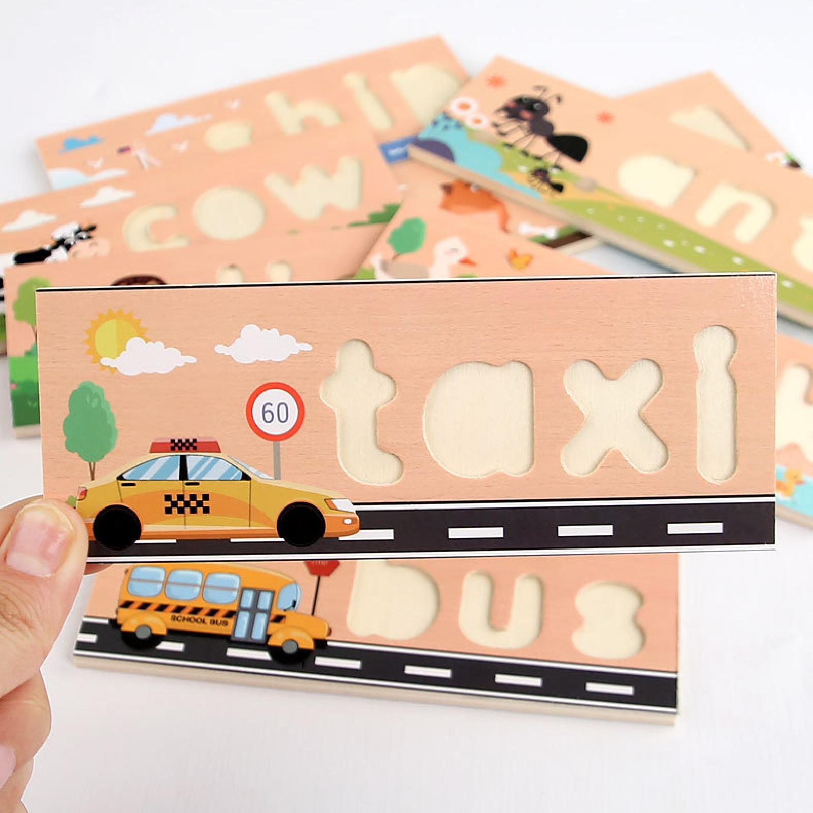 나무로 만든 스펠 학습 장난감, 수납함 포함, 클래식  - Kids Toys 2 Year Old 리뷰 및 가격