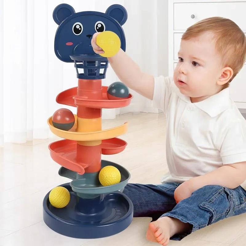 2-7 레이어 트랙 롤링 볼 파일 타워 아기를위한 조기 - Kids Toys 2 Year Old 리뷰 및 가격