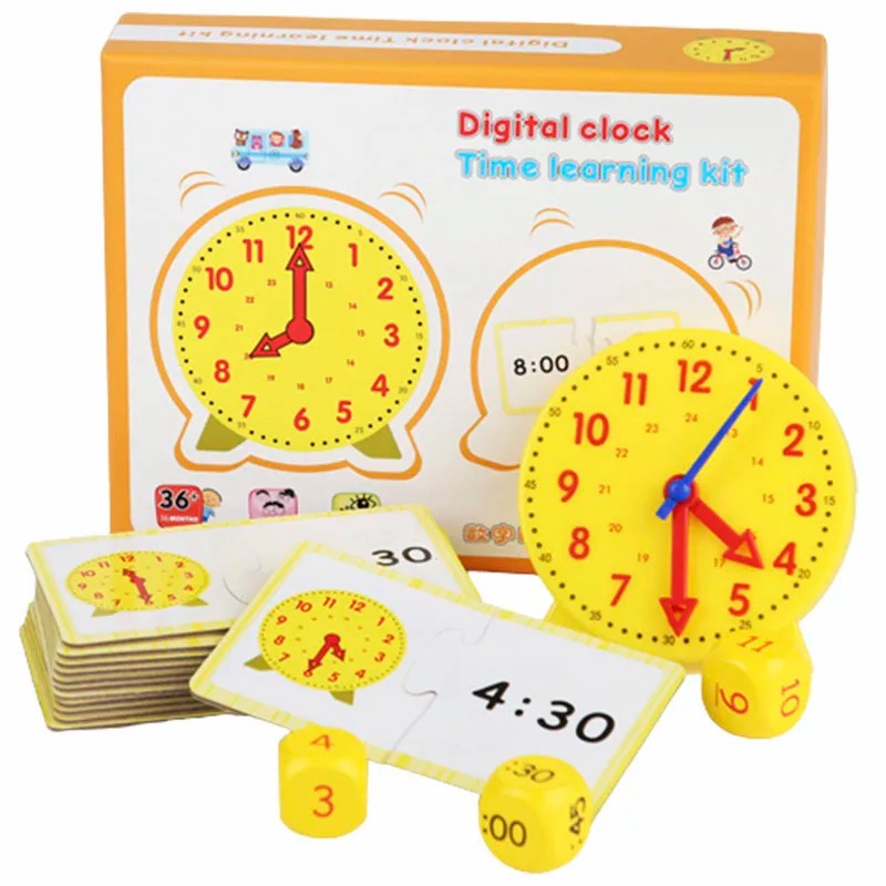 어린이 몬테소리 시계 교육용 장난감 시간 분 초 인지  - Kid Toys Ads 리뷰 및 가격