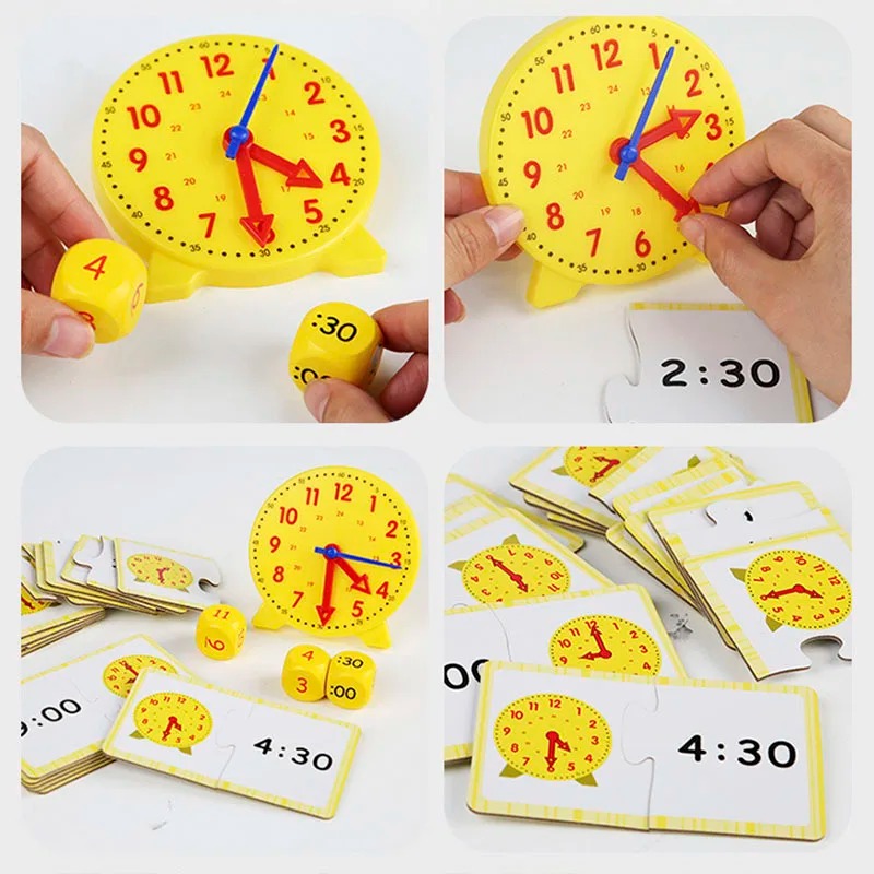 어린이 몬테소리 시계 교육용 장난감 시간 분 초 인지  - Kid Toys Ads 리뷰 및 가격