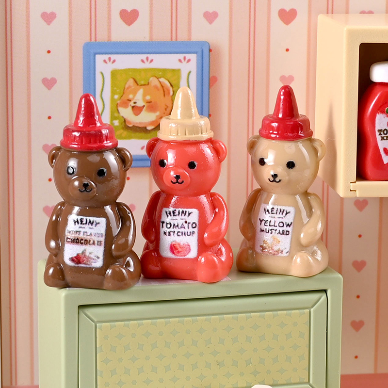 10개 1/12 인형집 모형 작은 곰 잼 병 인형집 미 - Dollhouse Furniture Set 리뷰 및 가격