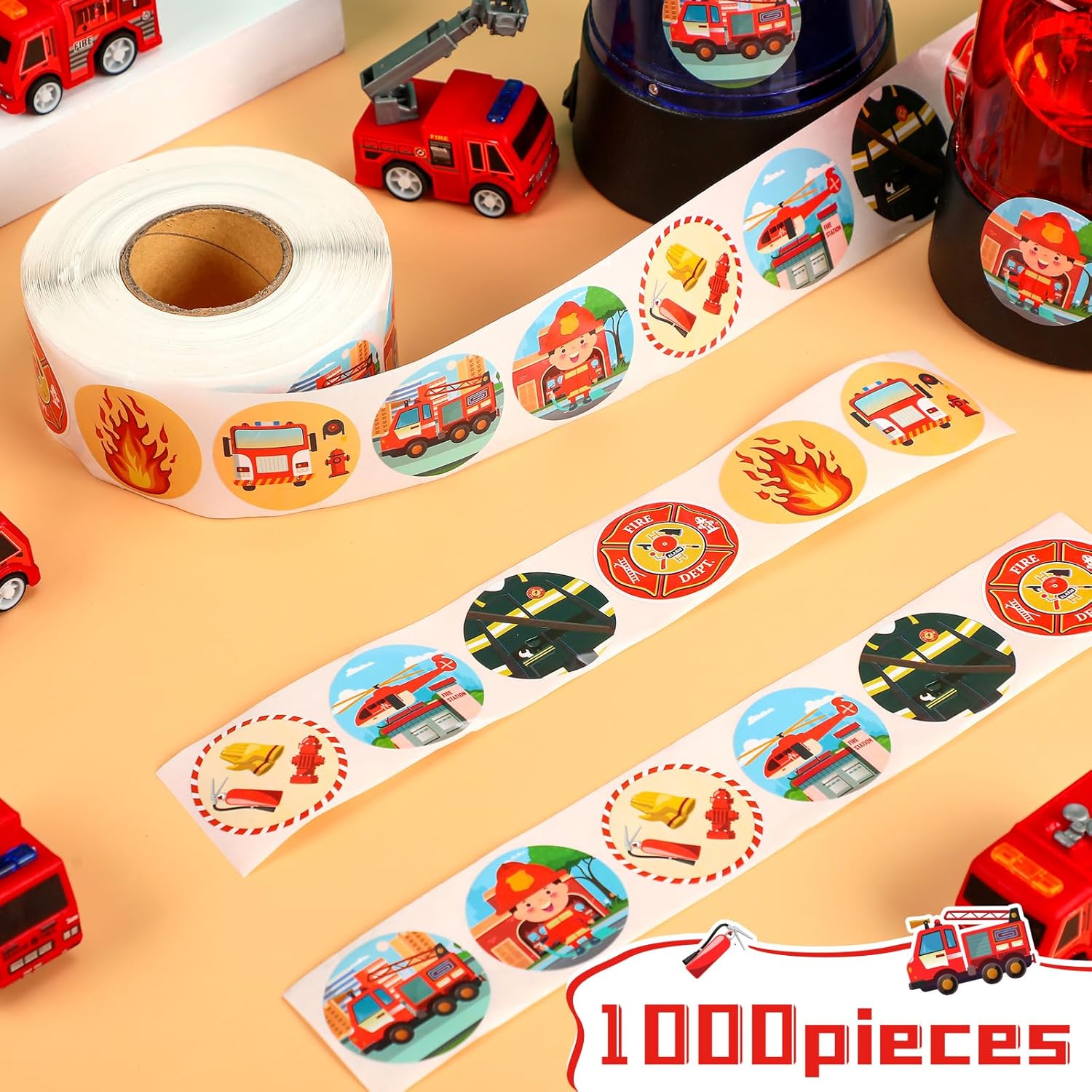 500Pcs 경찰 스티커 어린이를위한 소방관 스티커 소 - Kids Toys Names 리뷰 및 가격