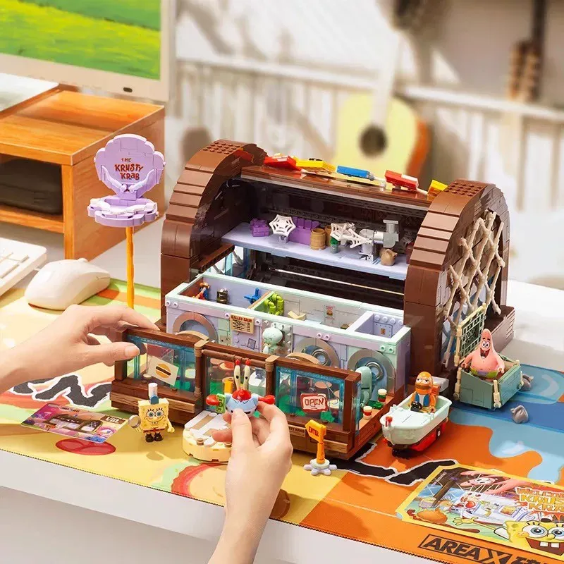 스폰지밥 크러스티 크랩 에어리어-X 빌딩 블록 세트,  - Kids Xbox Toys 리뷰 및 가격