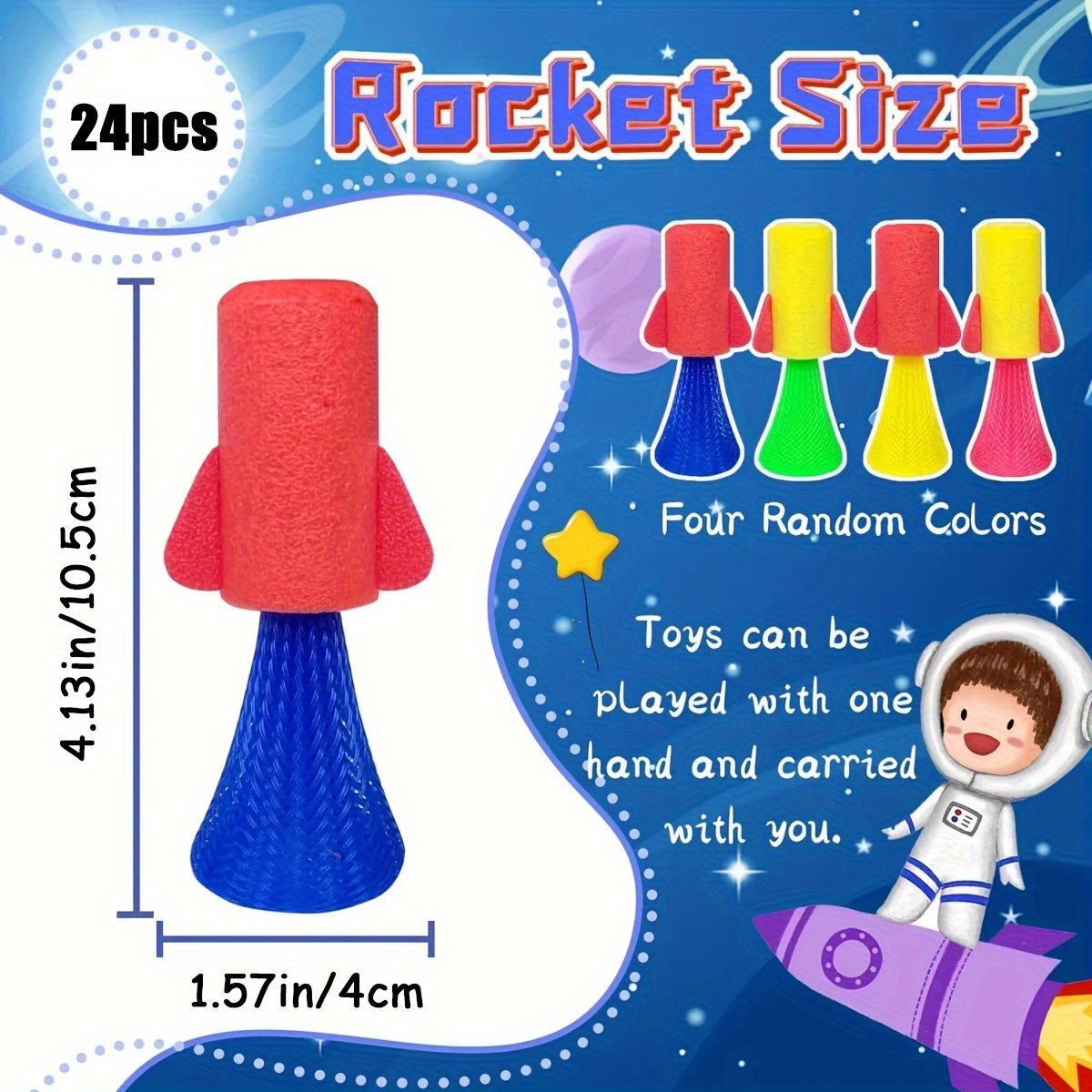 12/24개 점핑 스프링 로켓 발사기 장난감 다채로운  - Kids Toys Jumping Poppers 리뷰 및 가격