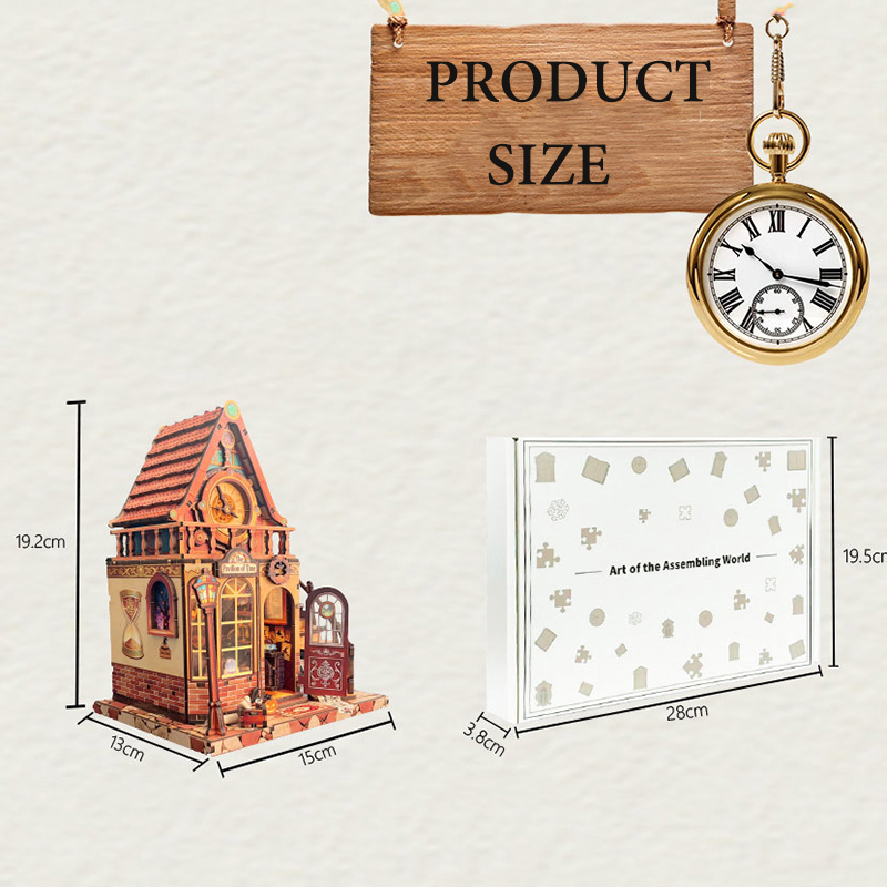 새로운 나무 인형 집 타임 파빌리온 미니어처 모델 가구 - Dollhouse Furniture Set 리뷰 및 가격