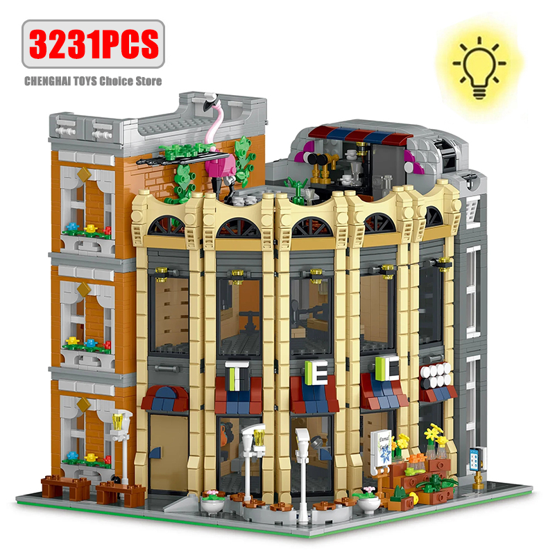 3231PCS 창의적인 전문가용 MOC 라운드 코너 샵 - Kids Toys In Store 리뷰 및 가격