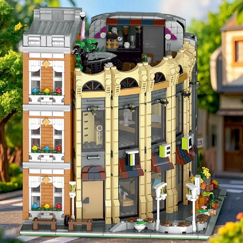 3231PCS 창의적인 전문가용 MOC 라운드 코너 샵 - Kids Toys In Store 리뷰 및 가격