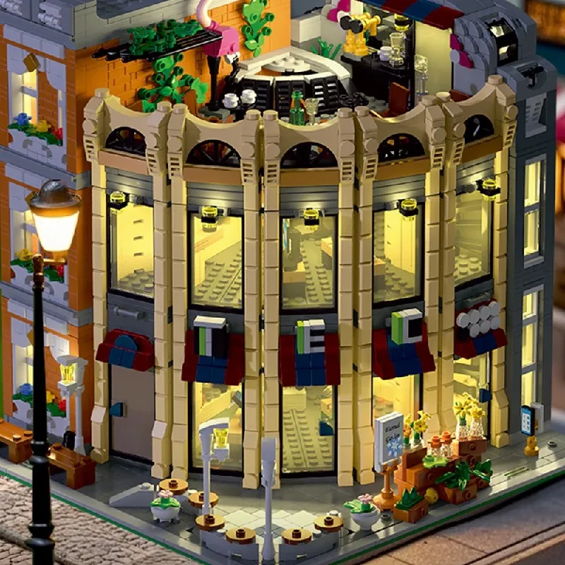 3231PCS 창의적인 전문가용 MOC 라운드 코너 샵 - Kids Toys In Store 리뷰 및 가격
