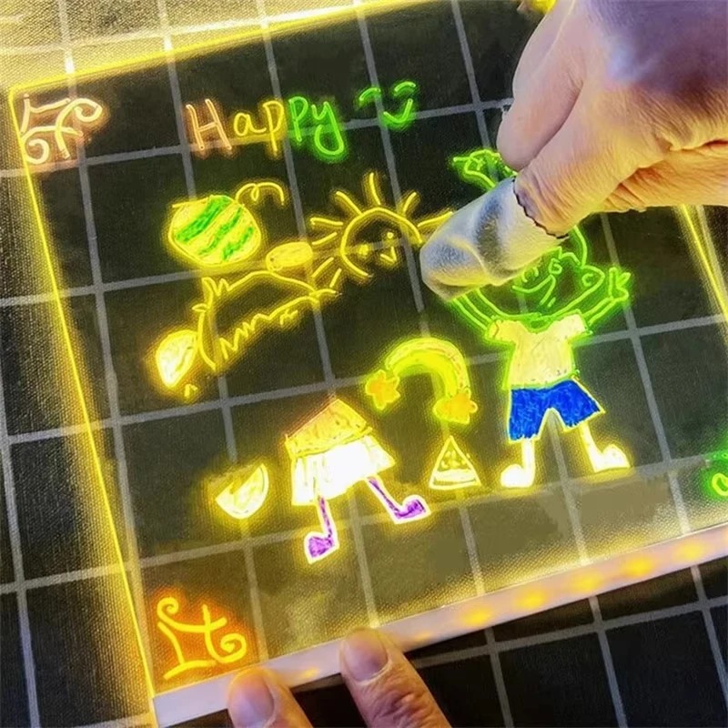 매직 글로우 키즈 드로잉 보드: 재사용 가능한 LCD  - Kids Toys Drawing 리뷰 및 가격