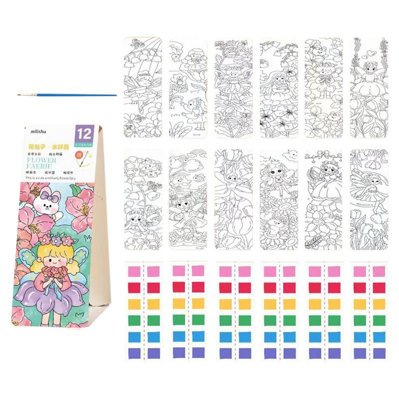수성 안료 페인트 드로잉 색칠 장난감 책갈피 용품, 어 - Kids Toys Drawing 리뷰 및 가격