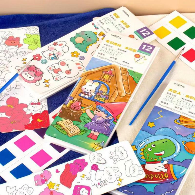 수성 안료 페인트 드로잉 색칠 장난감 책갈피 용품, 어 - Kids Toys Drawing 리뷰 및 가격