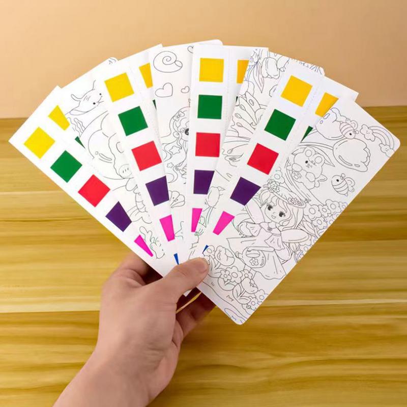 수성 안료 페인트 드로잉 색칠 장난감 책갈피 용품, 어 - Kids Toys Drawing 리뷰 및 가격
