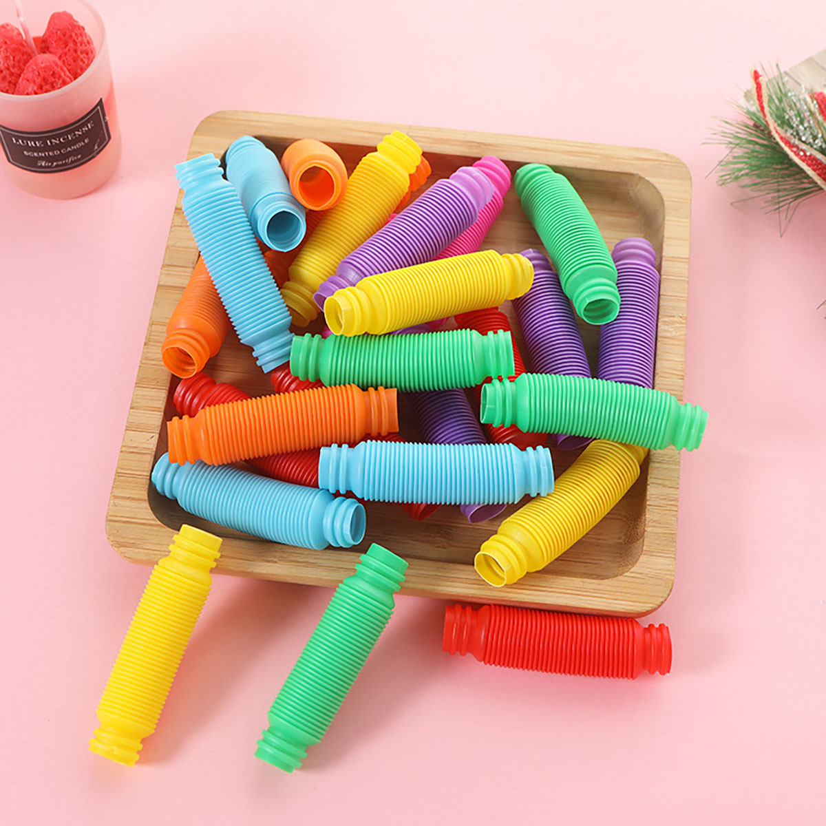 10-30PCS 다채로운 텔레스코픽 튜브 Fidget  - Kids Toys Youtube 리뷰 및 가격