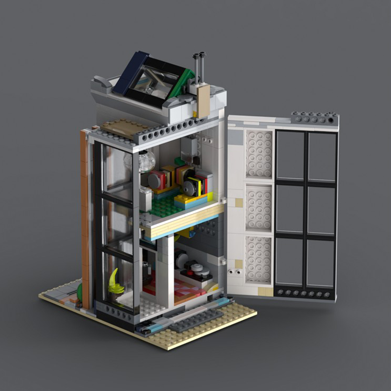 868 PCS 하우스 스트리트 비닐 스토어 MOC 맞춤 - Kids Toys In Store 리뷰 및 가격