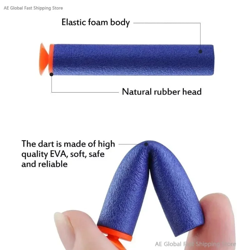 소년 장난감 고품질 7.2cm 리필 다트 장난감 총 탄 - Kids Toys Quality 리뷰 및 가격